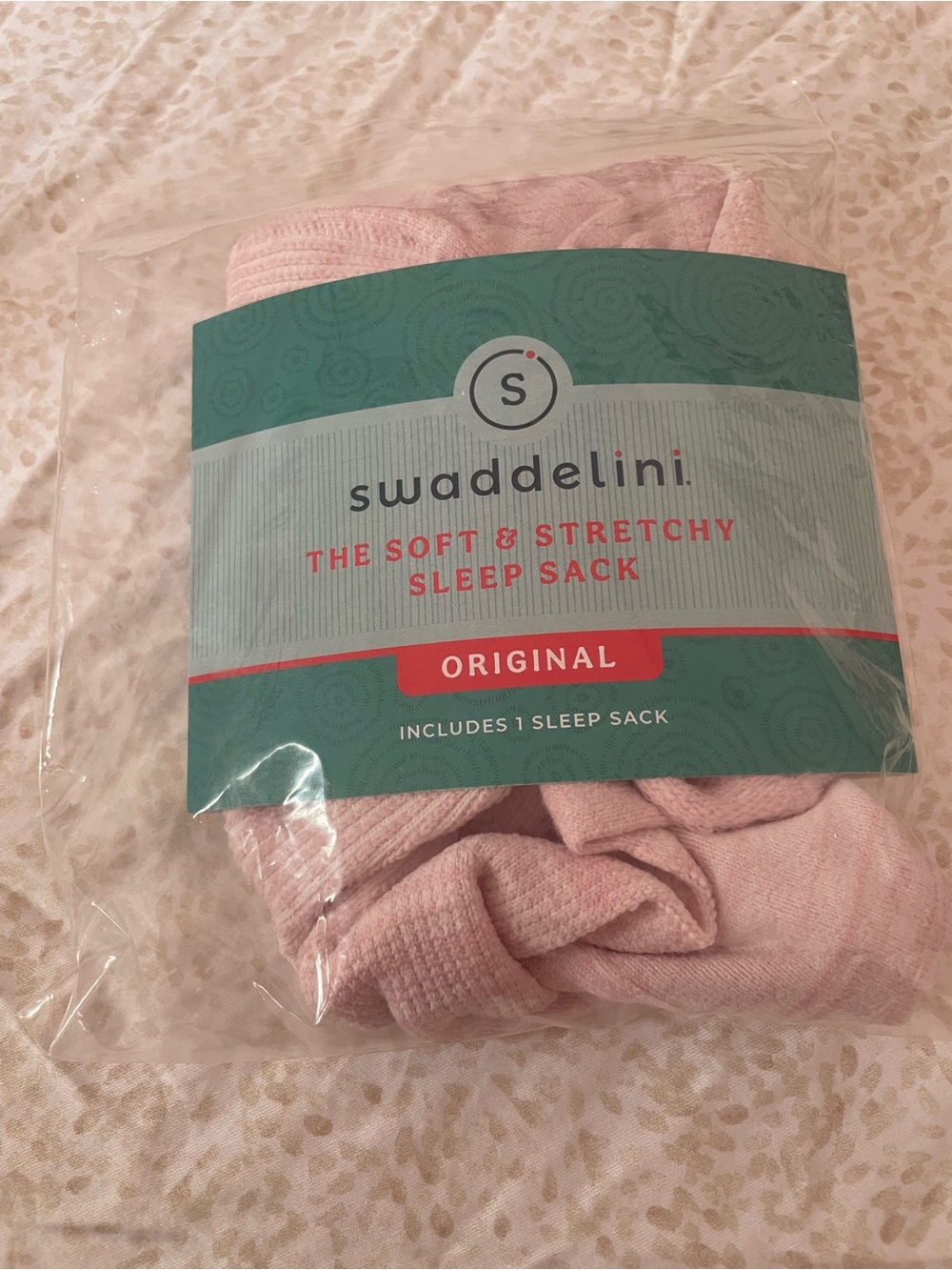 Swaddelini Soft & Stretchy Pink Sleep Sack - Original